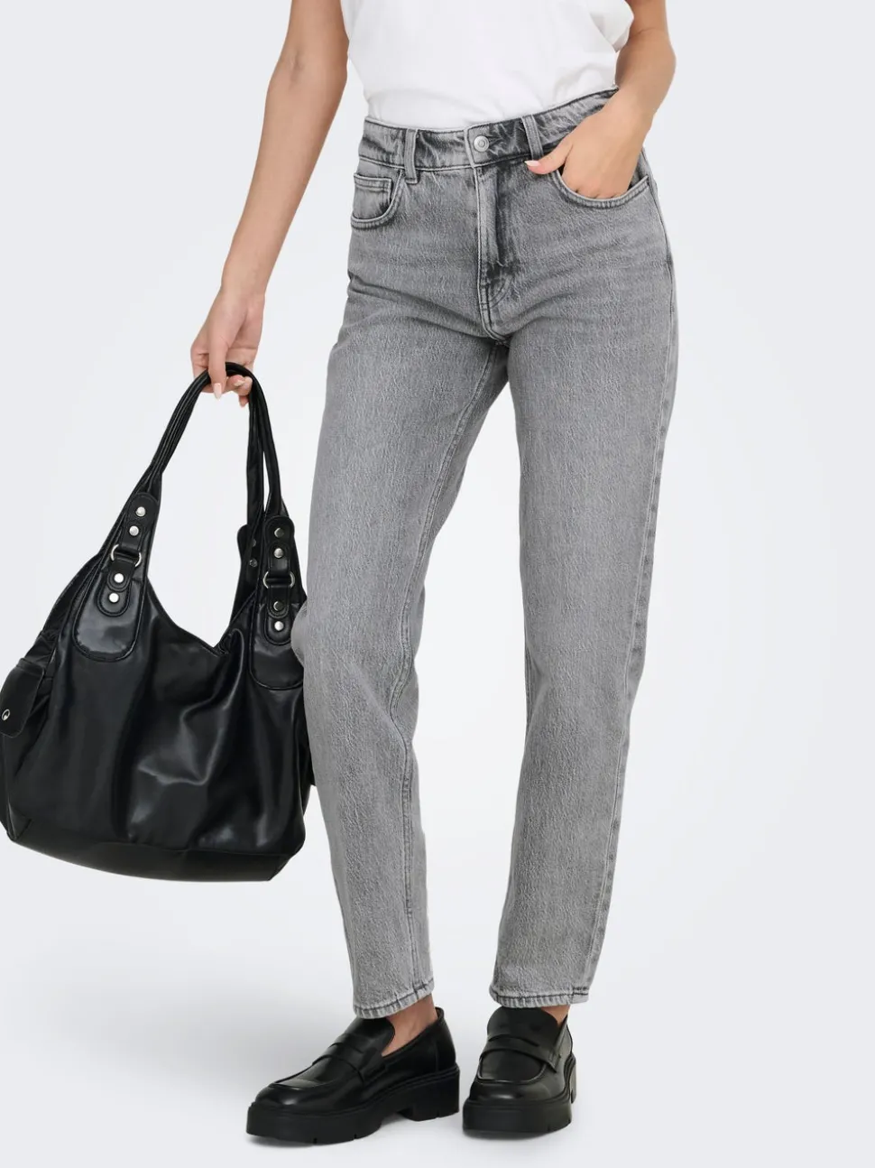ONLEMILY Hög midja Rak passform Ankellängd Jeans