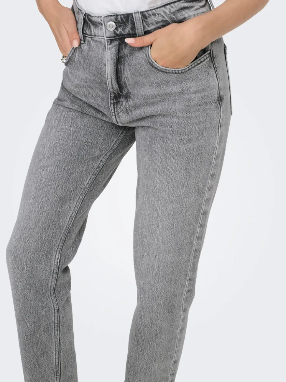 ONLEMILY Hög midja Rak passform Ankellängd Jeans