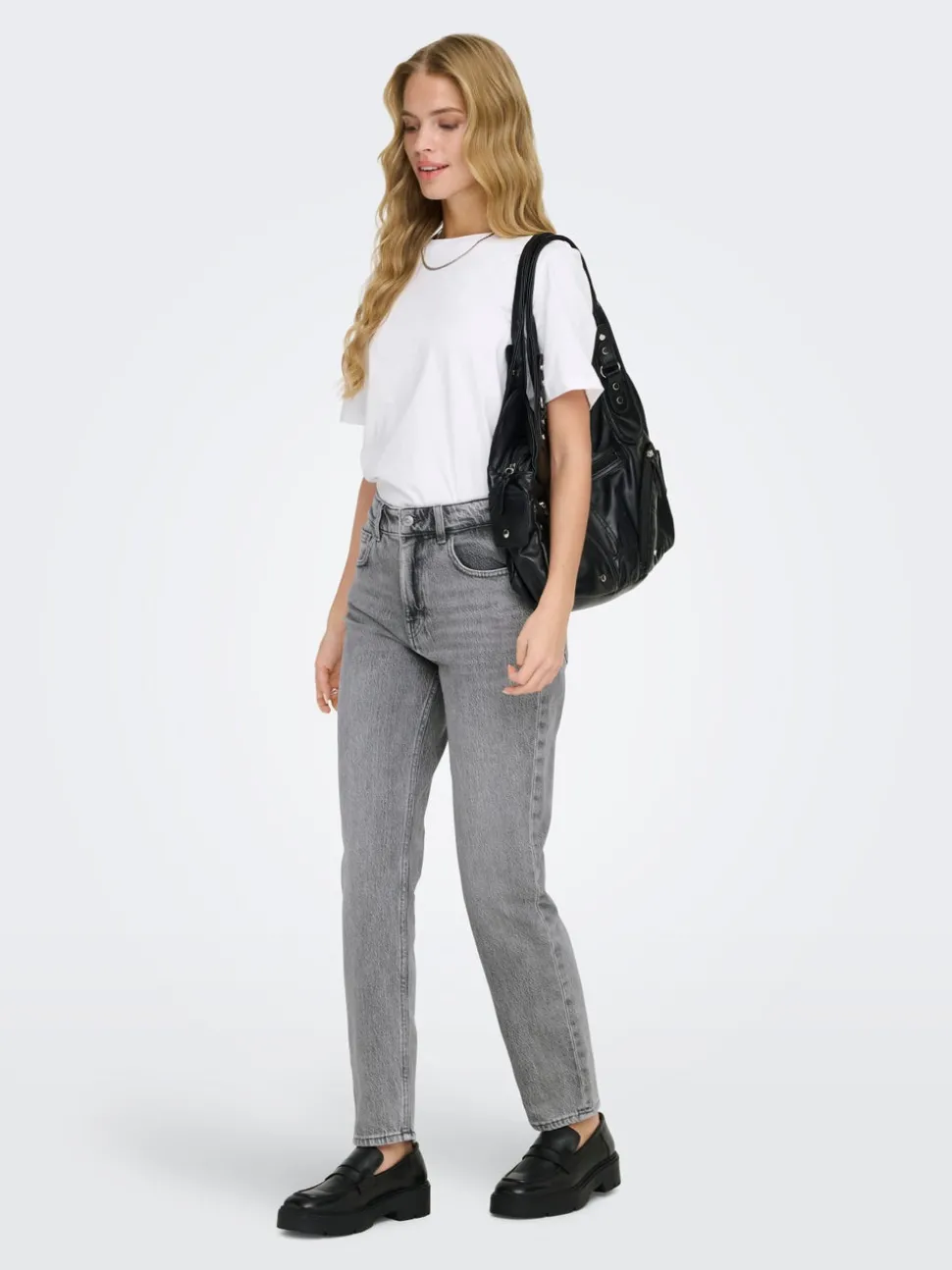 ONLEMILY Hög midja Rak passform Ankellängd Jeans