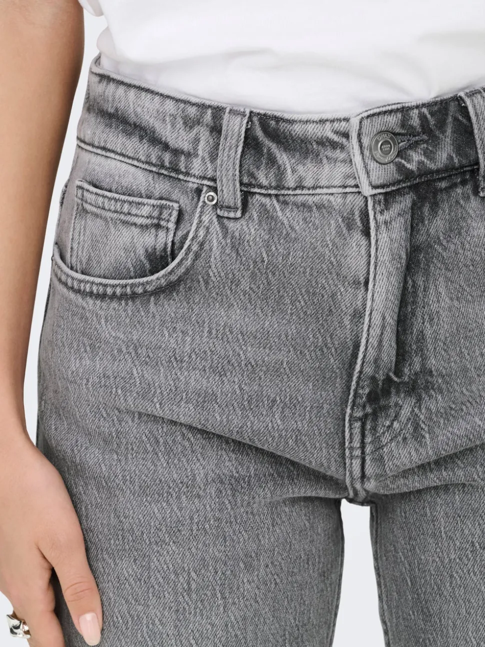 ONLEMILY Hög midja Rak passform Ankellängd Jeans