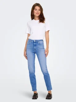 ONLEMILY Hög midja Rak passform Ankellängd Jeans