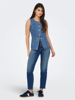 ONLEMILY Hög midja Rak passform Ankellängd Jeans