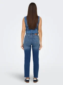 ONLEMILY Hög midja Rak passform Ankellängd Jeans