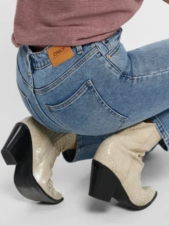 ONLEMILY Hög midja Rak passform Ankellängd Jeans