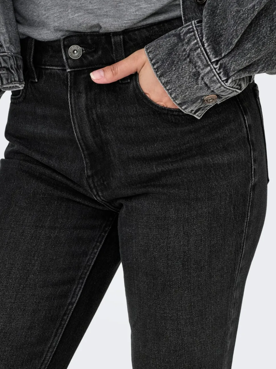 ONLEMILY Hög midja Rak passform Ankellängd Jeans