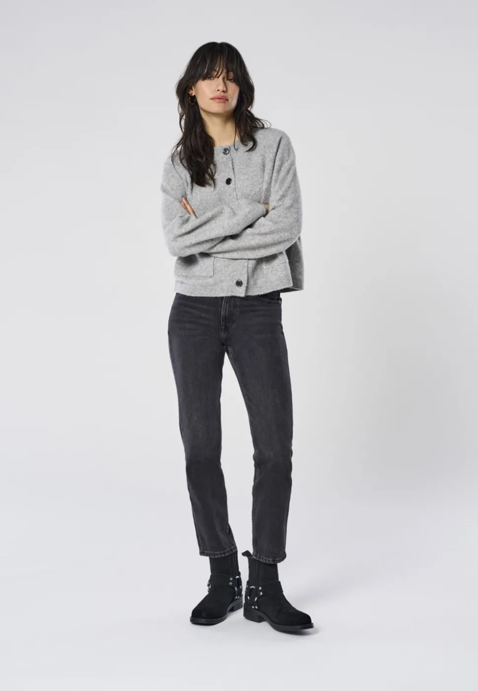 ONLEMILY Hög midja Rak passform Ankellängd Jeans