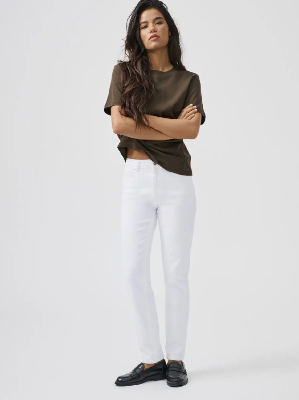 ONLEMILY Hög midja Rak passform Ankellängd Jeans