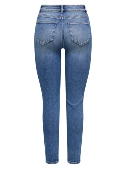 ONLEMILY-MILA Hög midja Rak passform Ankellängd Jeans