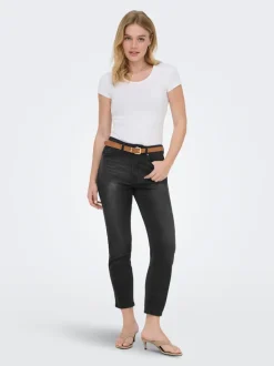 ONLEMILY-MILA Hög midja Rak passform Ankellängd Jeans