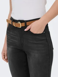 ONLEMILY-MILA Hög midja Rak passform Ankellängd Jeans
