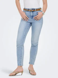ONLEMILY-MILA Hög midja Rak passform Ankellängd Jeans