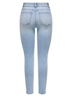 ONLEMILY-MILA Hög midja Rak passform Ankellängd Jeans