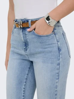 ONLEMILY-MILA Hög midja Rak passform Ankellängd Jeans