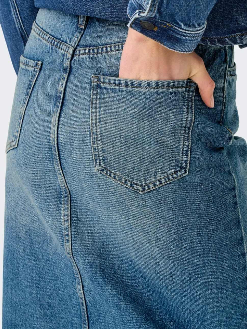 ONLENYA Denim Jeanskjol Midikjol