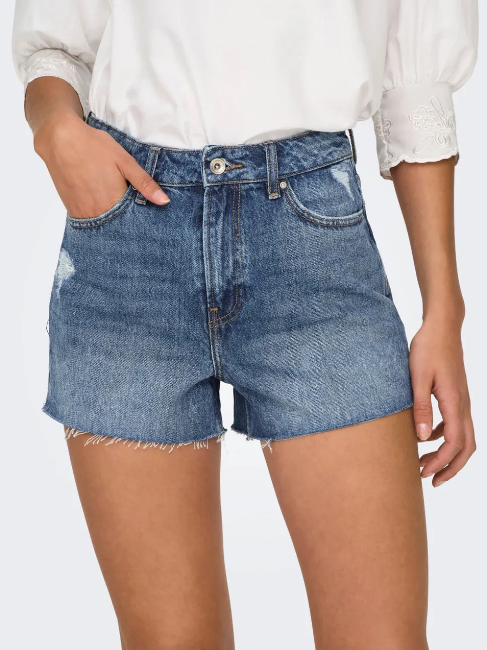 -ONLGABI Hög midja Normal passform Denimshorts