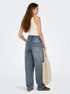 ONLGIA Medelhög midja Baggy Fit Jeans