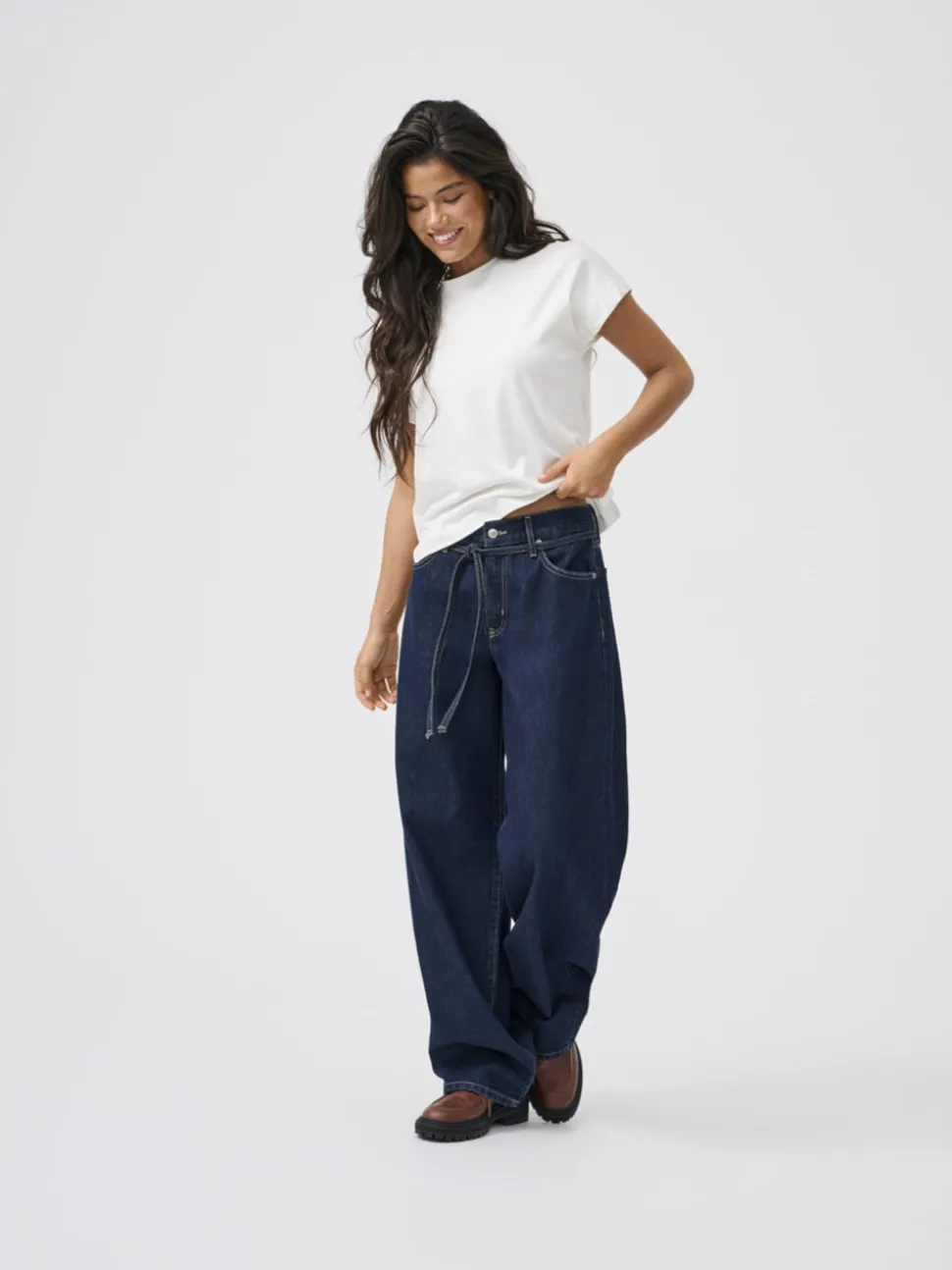 ONLGIANNA Medelhög midja Balloon Fit Jeans