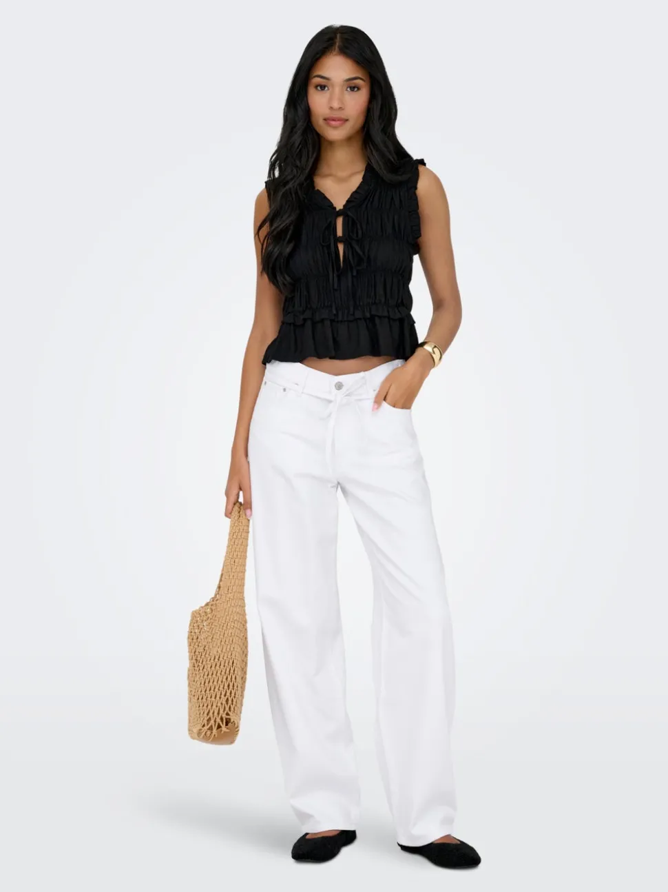 ONLGIANNA Medelhög midja Balloon Fit Jeans