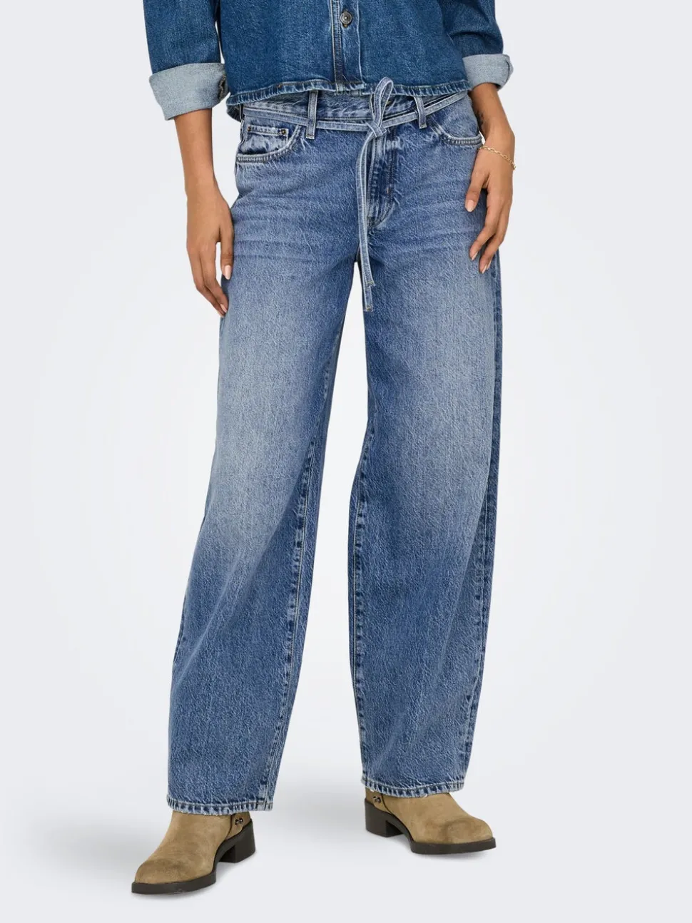 ONLGIANNA Medelhög midja Balloon Fit Jeans