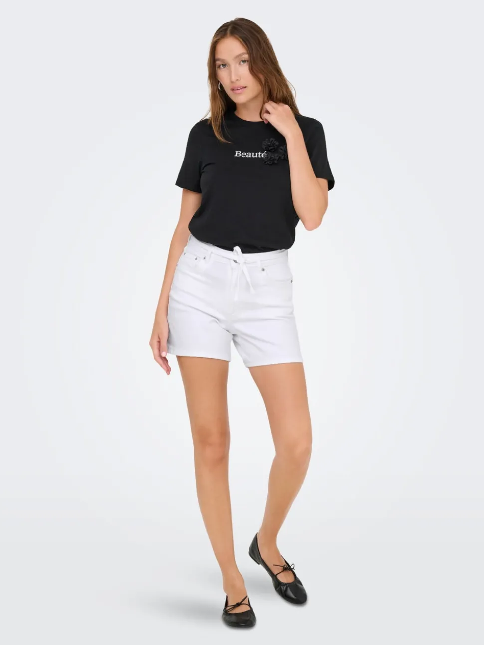 ONLGIANNA Medelhög midja Normal passform Denimshorts