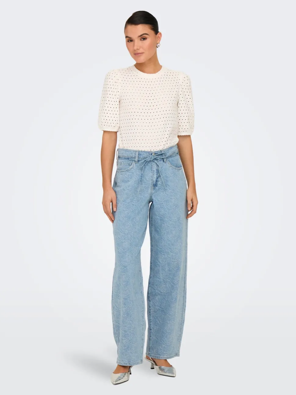 ONLGIANNA Medelhög midja Rak passform Jeans