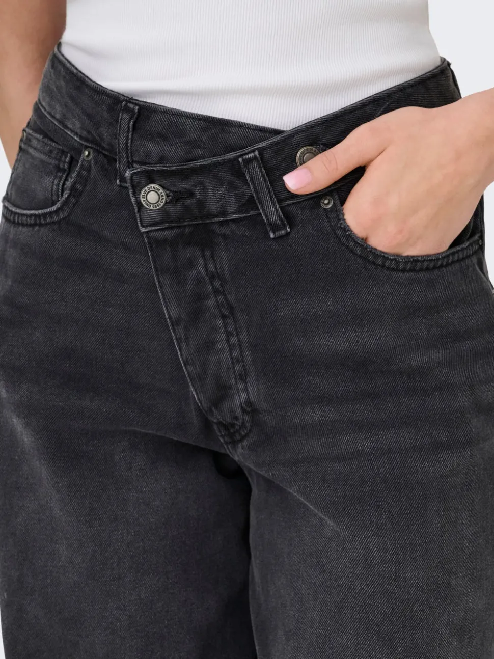 ONLGIORGIA Medelhög midja Baggy Fit Jeans