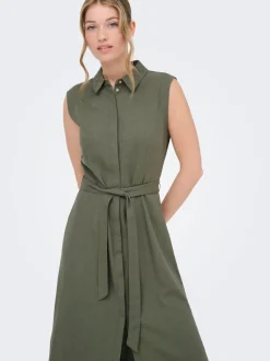 ONLGOA Linne Lång klänning