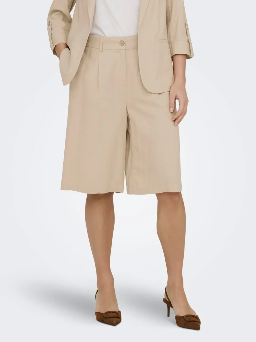 ONLGOA Lös passform Linne Shorts