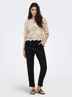 ONLGOA-POPTRASH Comfort fit Linne Byxor