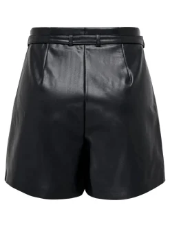 ONLHEIDI Medelhög midja Normal passform Shorts i läderimitation