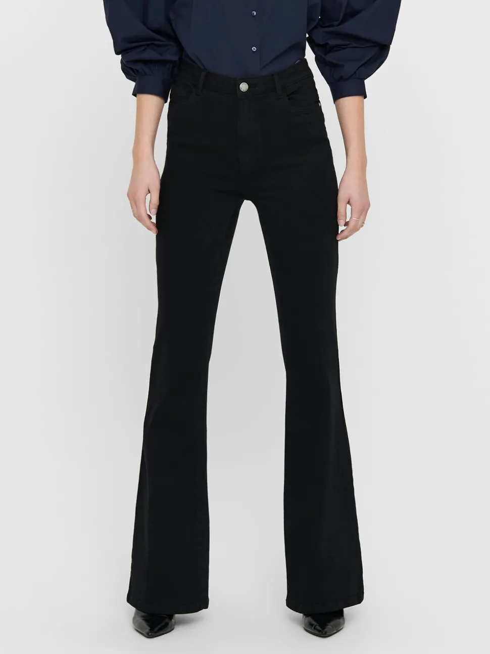ONLHELLA Hög midja Utsvängd passform Jeans