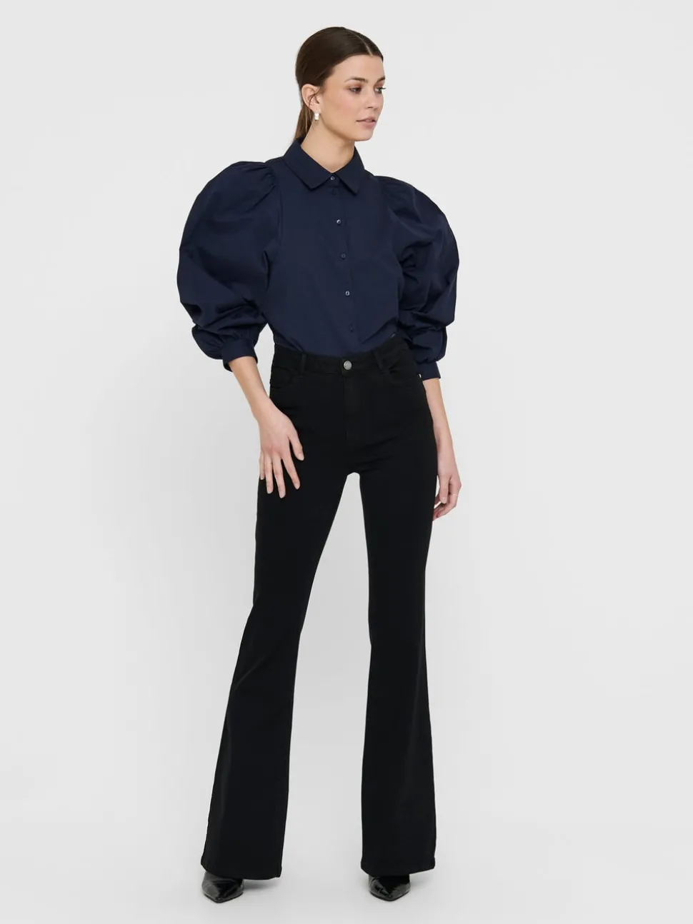 ONLHELLA Hög midja Utsvängd passform Jeans