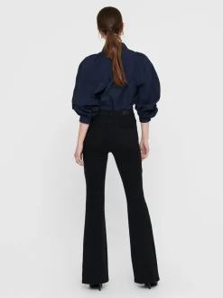 ONLHELLA Hög midja Utsvängd passform Jeans