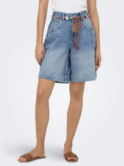 ONLHOLLIE Hög midja Normal passform Denimshorts