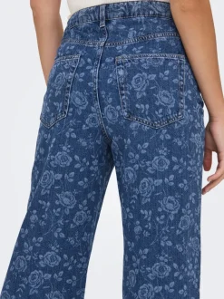 ONLHOPE Hög midja Vida ben Ankellängd Jeans