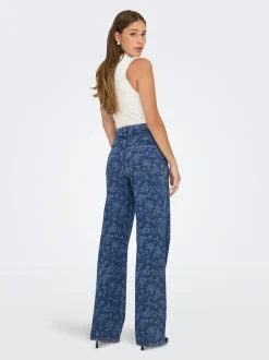 ONLHOPE Hög midja Vida ben Ankellängd Jeans