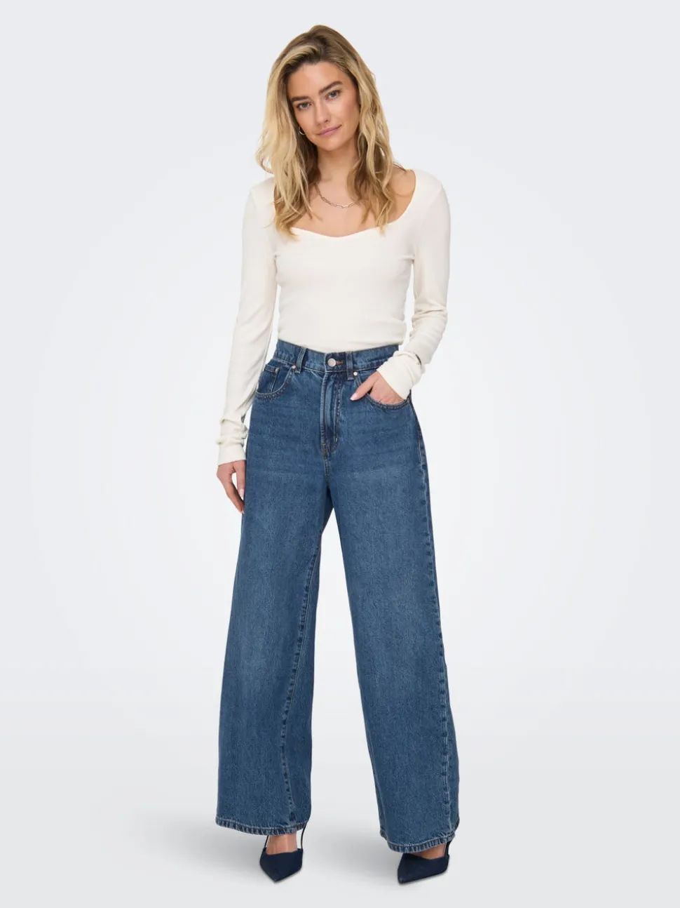 ONLHOPE Hög midja Vida ben Jeans