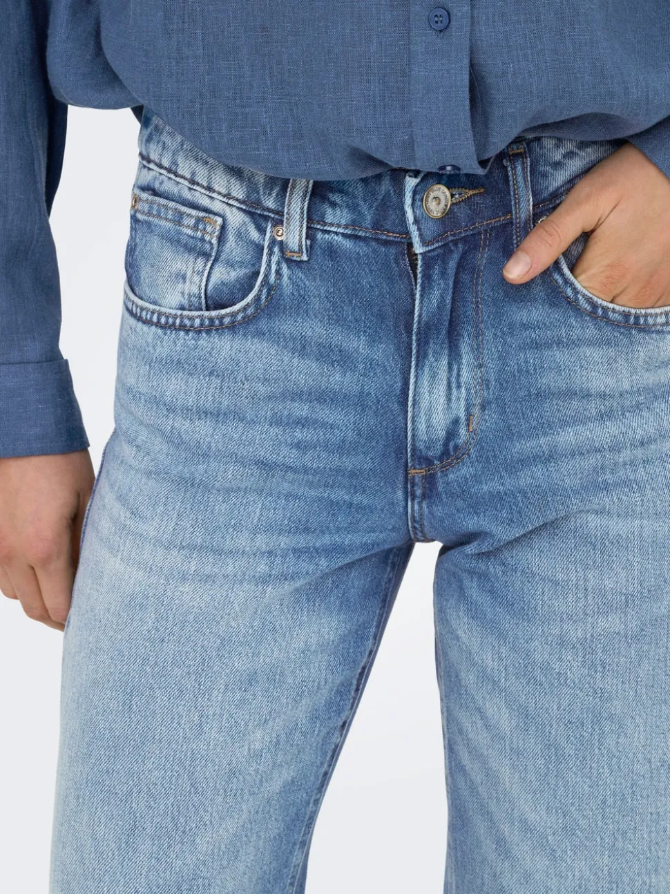 ONLHOPE Låg midja Vida ben Jeans