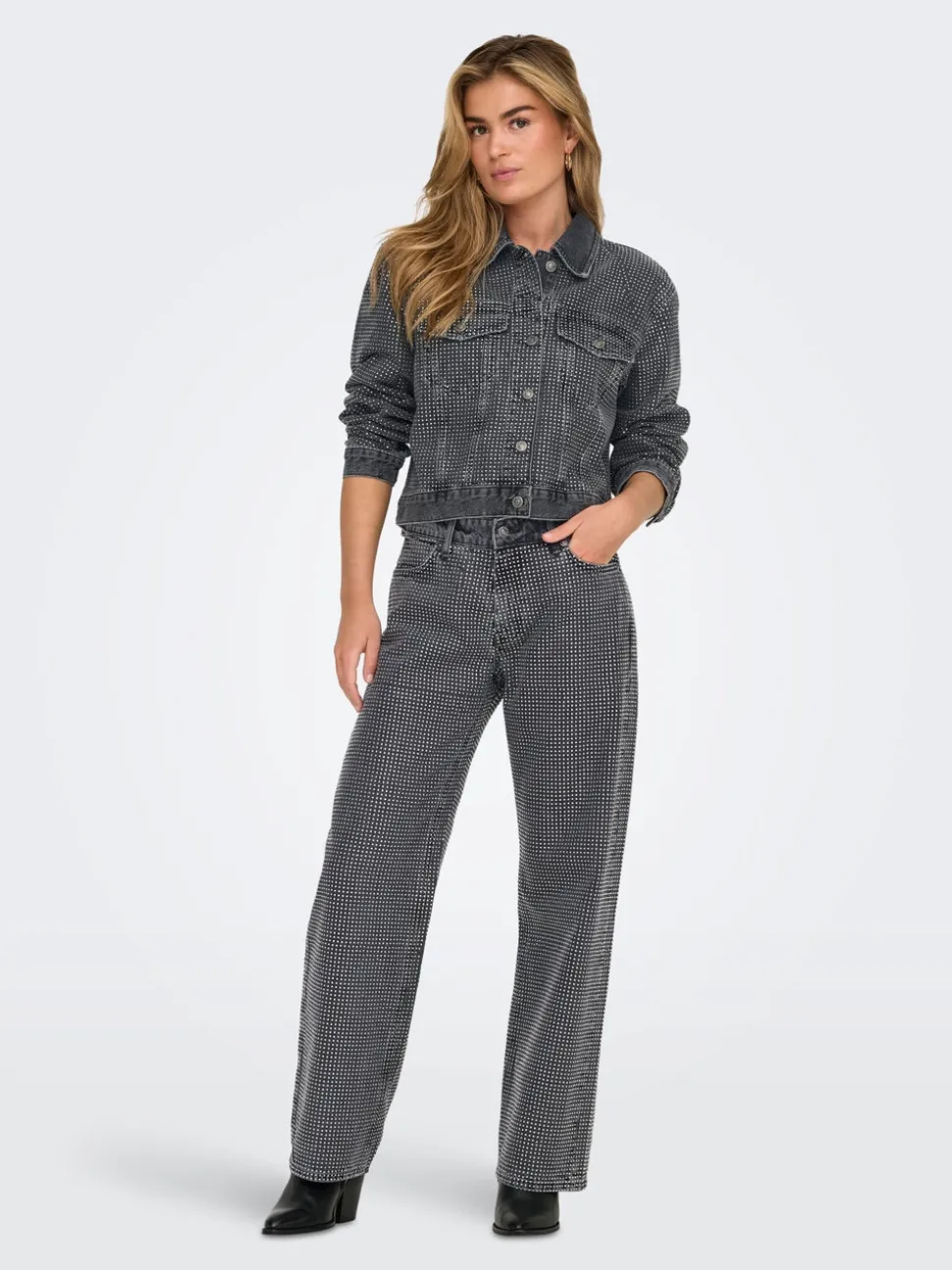 ONLHUDSON Medelhög midja Vida ben Jeans