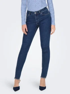 ONLHUSH Medelhög midja Skinny Fit Ankellängd Jeans