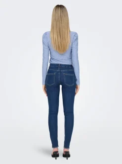 ONLHUSH Medelhög midja Skinny Fit Ankellängd Jeans