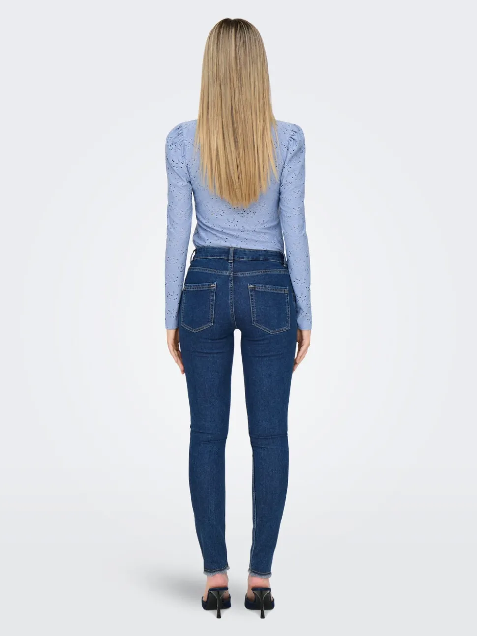 ONLHUSH Medelhög midja Skinny Fit Ankellängd Jeans