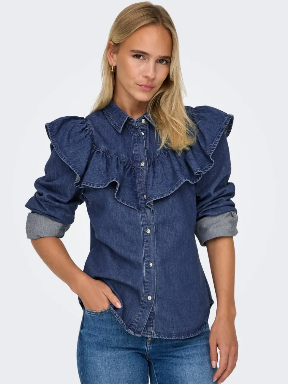 ONLINDIGO Denimskjorta