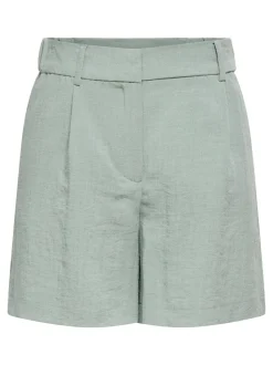 ONLITA Hög midja Normal passform Linne Bermudashorts