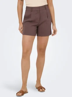 ONLITA Hög midja Normal passform Linne Bermudashorts