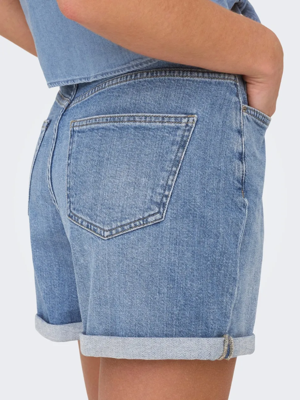 ONLJOSEPHINE Hög midja Normal passform Denimshorts