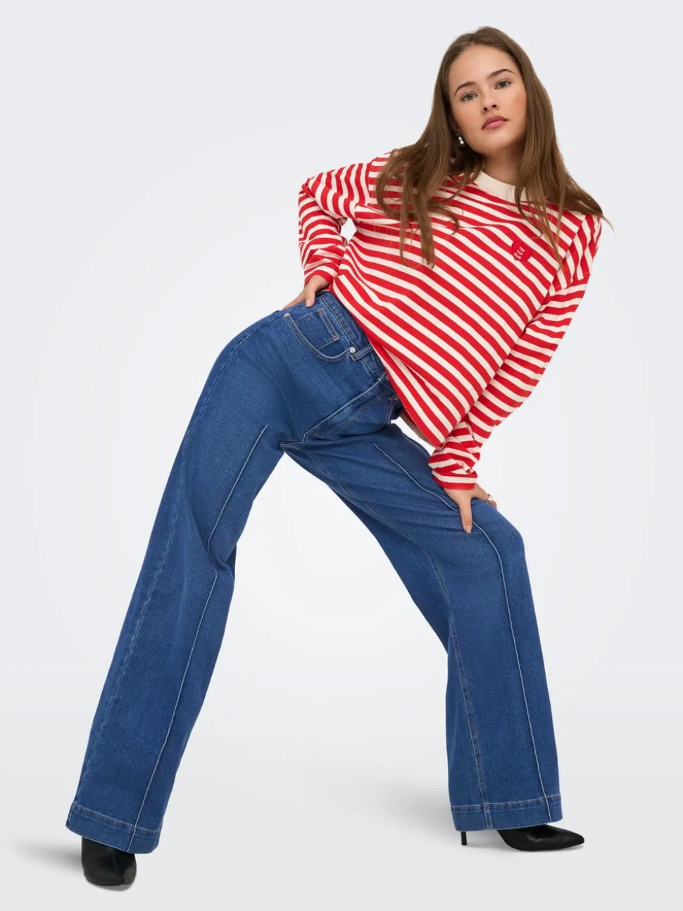 ONLJUICY Hög midja Vida ben Jeans