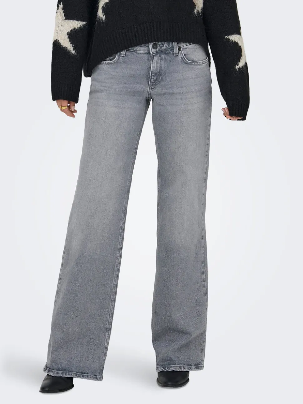 ONLJUICY Låg midja Vida ben Jeans