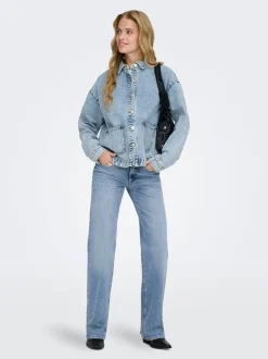 ONLJUICY Låg midja Vida ben Jeans