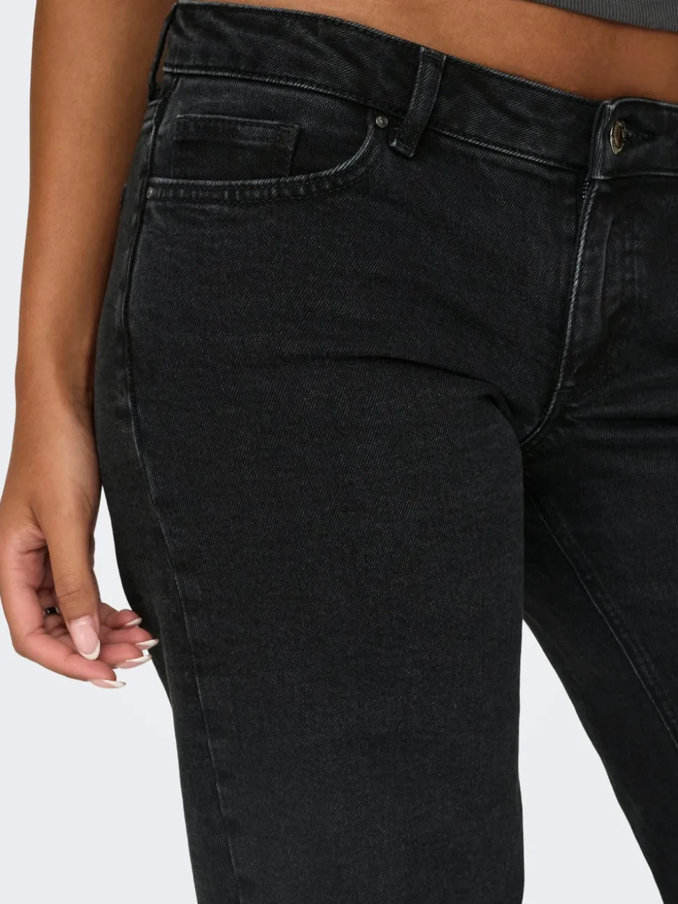 ONLJUICY Låg midja Vida ben Jeans